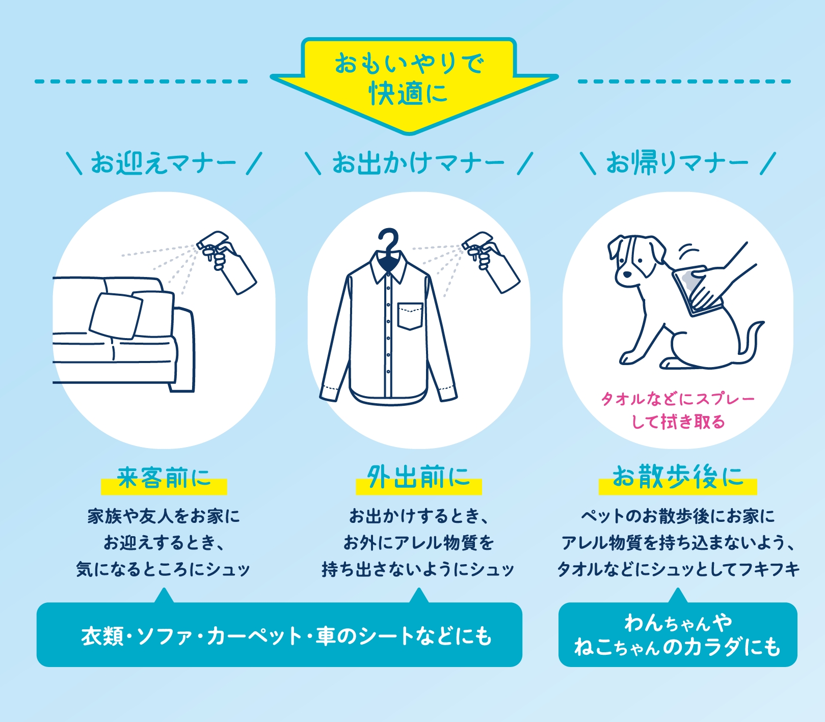 おもいやりで快適に