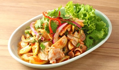 タイ料理から繋がるSDGS　 ぞうの堆肥で育てたタイの丸ナスメニューを季節限定で提供中