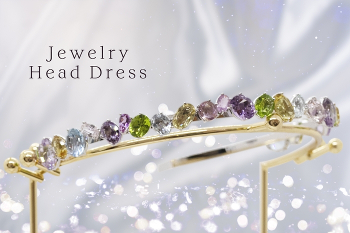 100カラットの輝き 宝石を敷き詰めた銀のカチューシャ