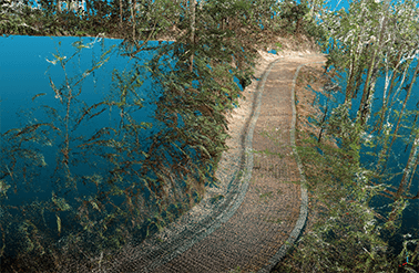 「HS-X1」により取得した鮮明なカラー点群