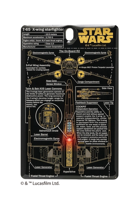 FLASH X-WING 基板アート ICカードケース 黒