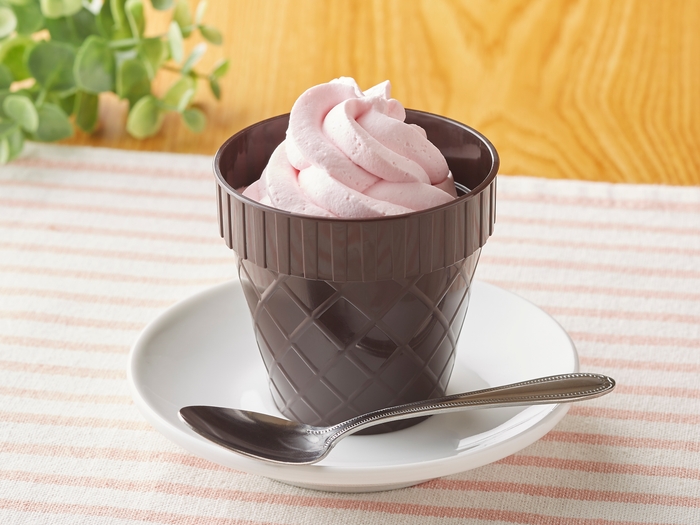 ソフトクリームみたいなプリン~練乳いちご~ イメージ画像