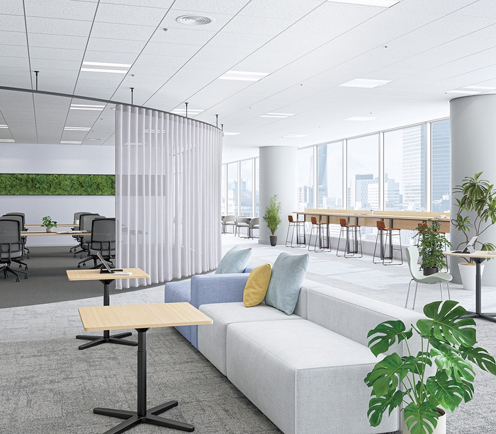 カーテンレール:フロウ ブラック ウェーブスタイル 固定吊棒付仕様