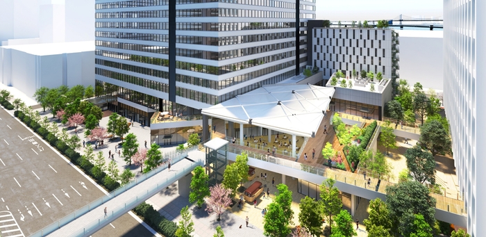 豊洲セイルパークイメージ ▲豊洲セイルパークイメージ (晴海通り側)