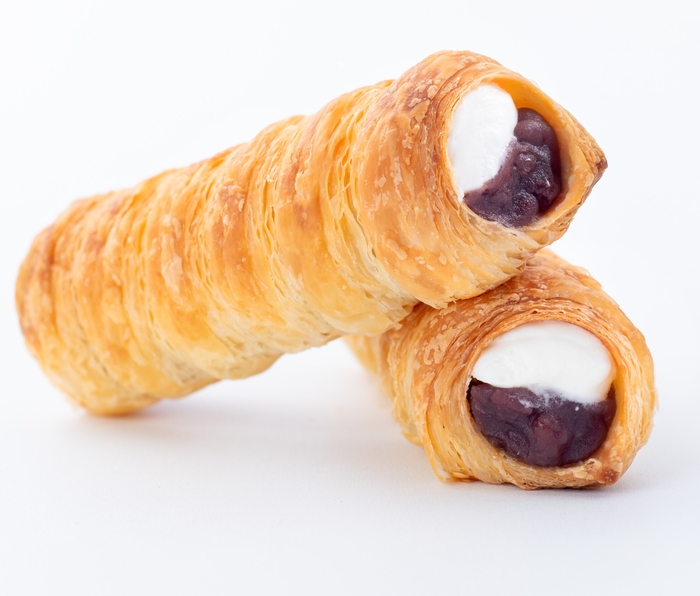 あずきコルネ和三盆クリーム