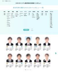 就活・婚活・プロフィール写真、 自分に合った証明写真サンプルが見つかる　 スタジオインディ、『利用者インタビュー』機能をリリース