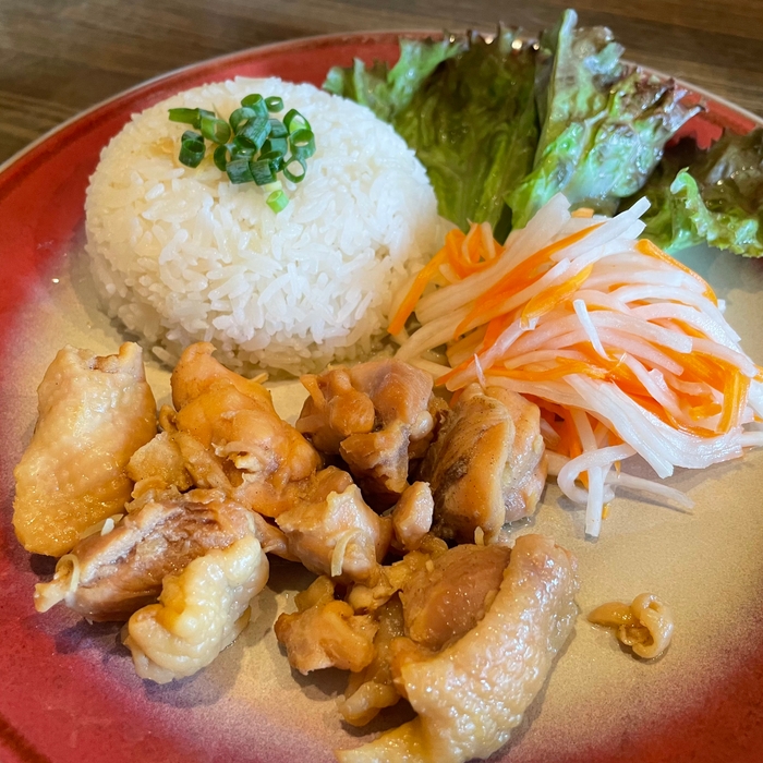 Cơm gà rang gừng