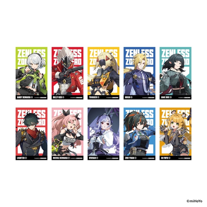 後半:7/26(土)~8/17(日) ゼンレスゾーンゼロ オリジナルカード(全10種)