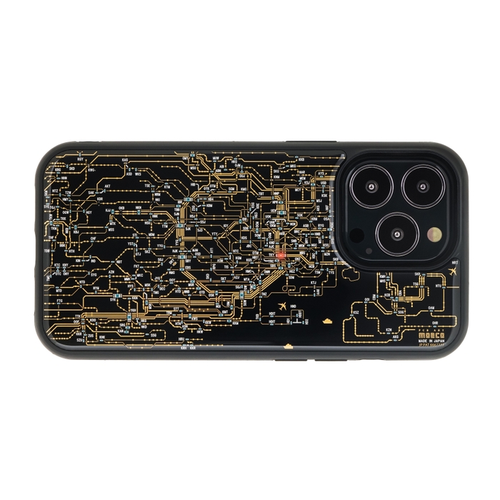 FLASH 東京回路線図 iPhone 13Pro ケース 黒