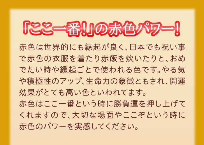 運気を上げる元気の赤!開運招き猫パンツ