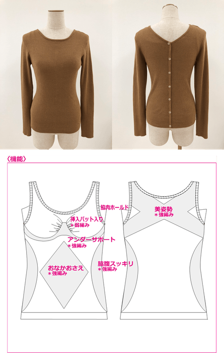 モイスチャーメイクアップニット