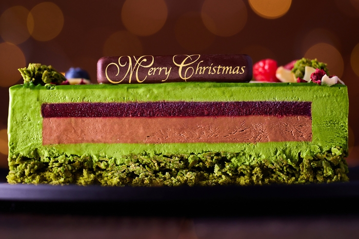 宇治抹茶ノエル ドゥーブル ショコラ_断面