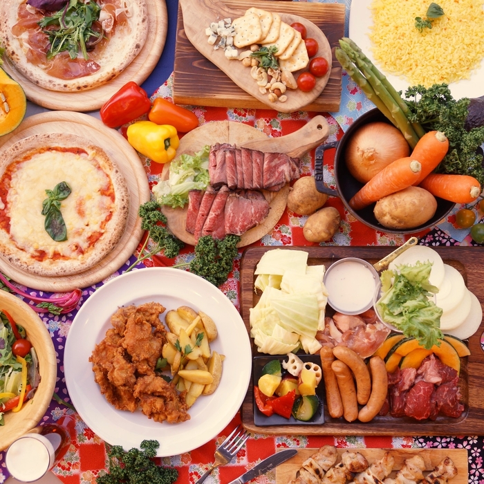 京都産BBQ&地産ビュッフェ