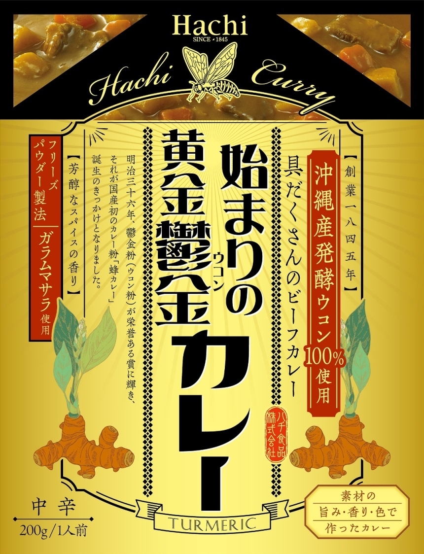 始まりの黄金鬱金カレー パッケージ