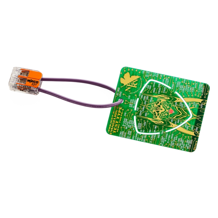 FLASH EVA01 ピックキーホルダー 緑 ケーブル付