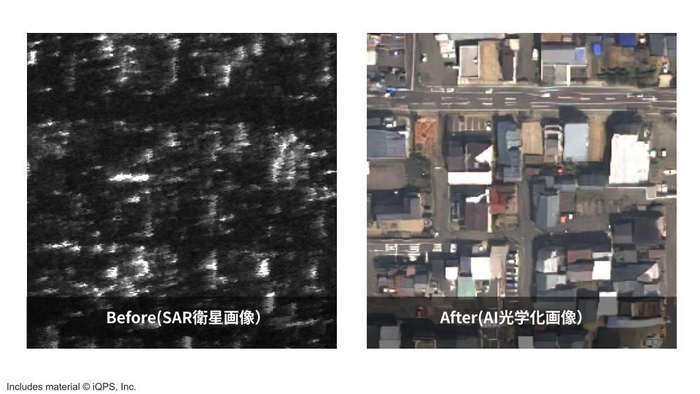 市街地のAI光学画像化