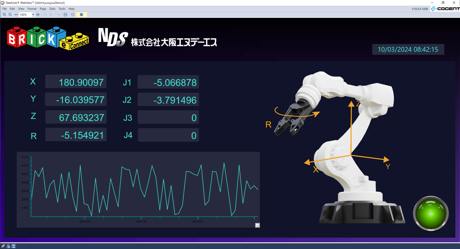 BRICK eConnect 画面