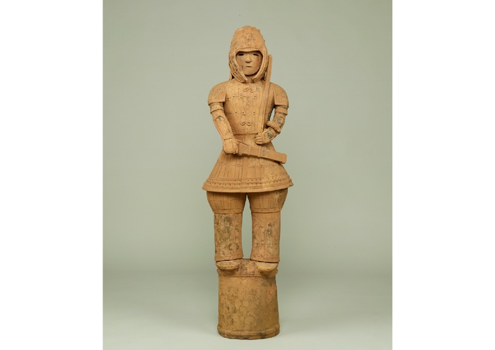 国宝「埴輪 挂甲の武人」　群馬県太田市飯塚町出土　古墳時代・6世紀　　