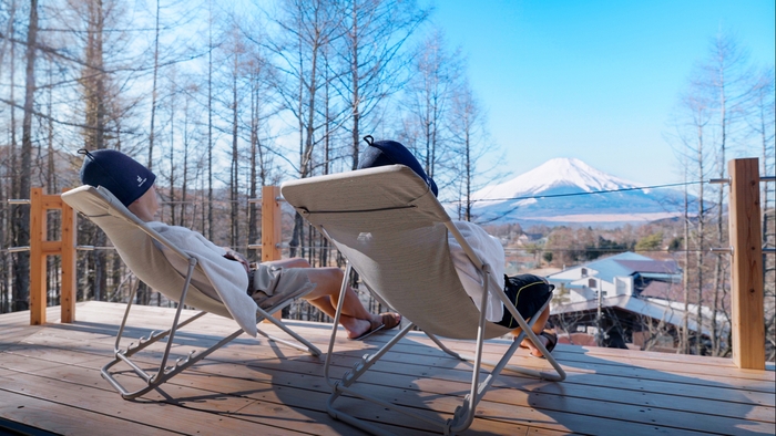 富士山を眺めながら整う