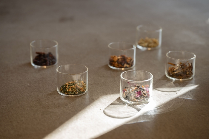 フレーバー、ハーブティーも豊富