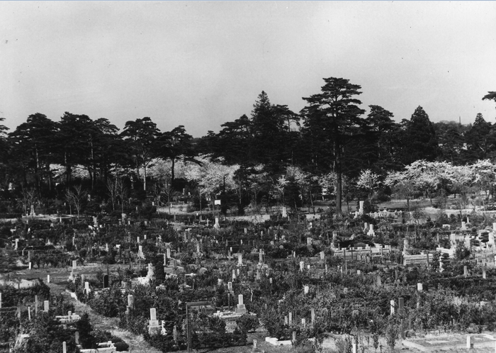 園内の墓所(昭和27年)