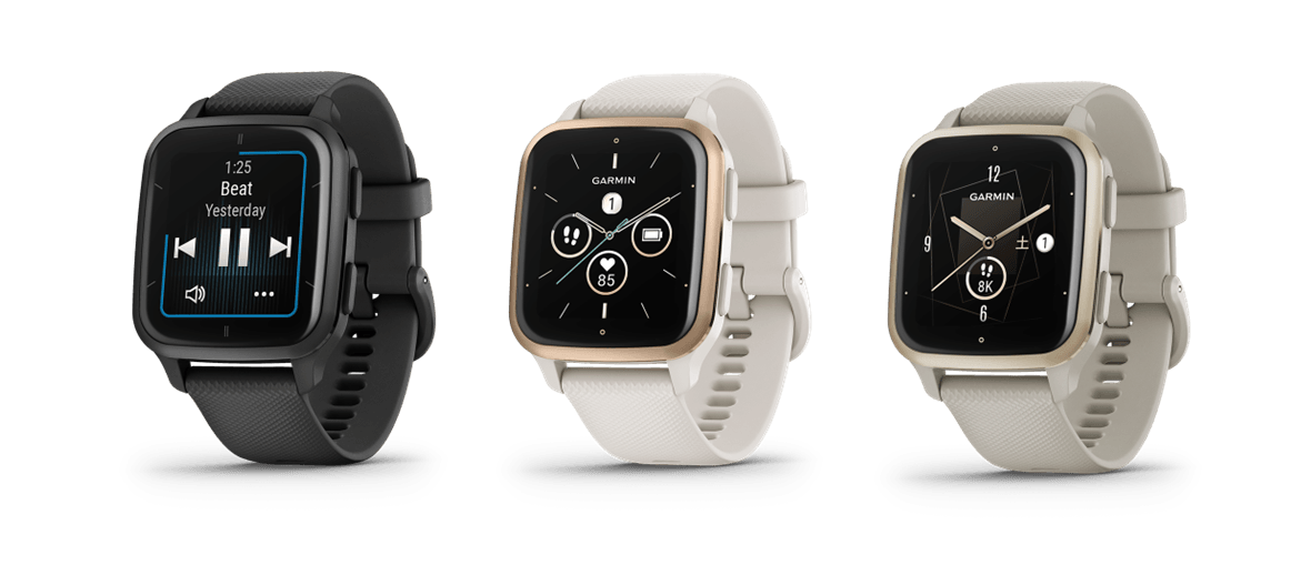 Venu Sq 2 Music 左から:Black/Slate、Ivory/Peach Gold、French Gray/Cream Gold