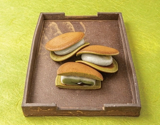 老舗菓子屋の季節限定  黒蜜がとろ～り出てくる“抹茶大福どら”が登場！ 直営店とオンラインショップにて3/16発売