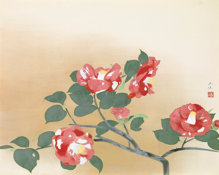 奥村土牛 紅椿 1955年頃 あいおいニッセイ同和損害保険蔵