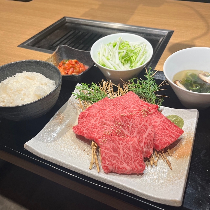 和牛おすすめ希少部位定食　2,748円(税込)