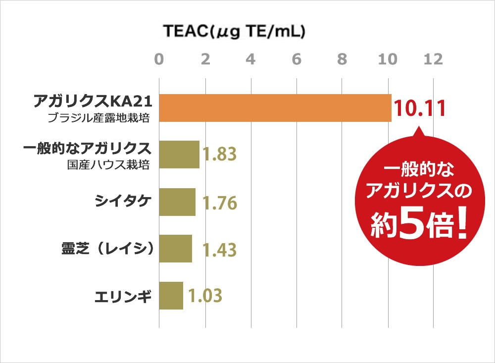 抗酸化活性の比較