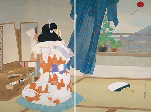 伊東深水《暮方》昭和7年(1932) 個人蔵