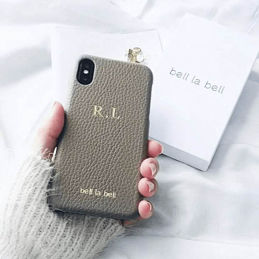 bell la bell イニシャル刻印iPhoneケース