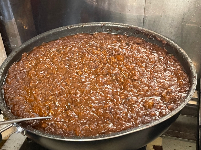 玉ねぎとナスの風味をお楽しみください