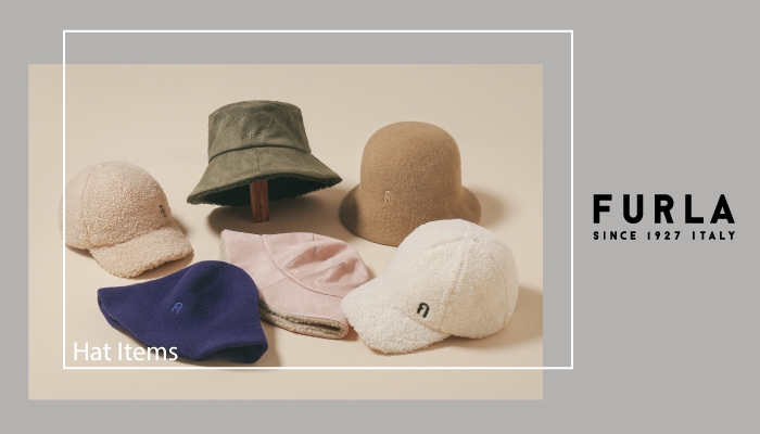 秋冬の装いにおすすめなFURLA(フルラ)のハットアイテムです。
