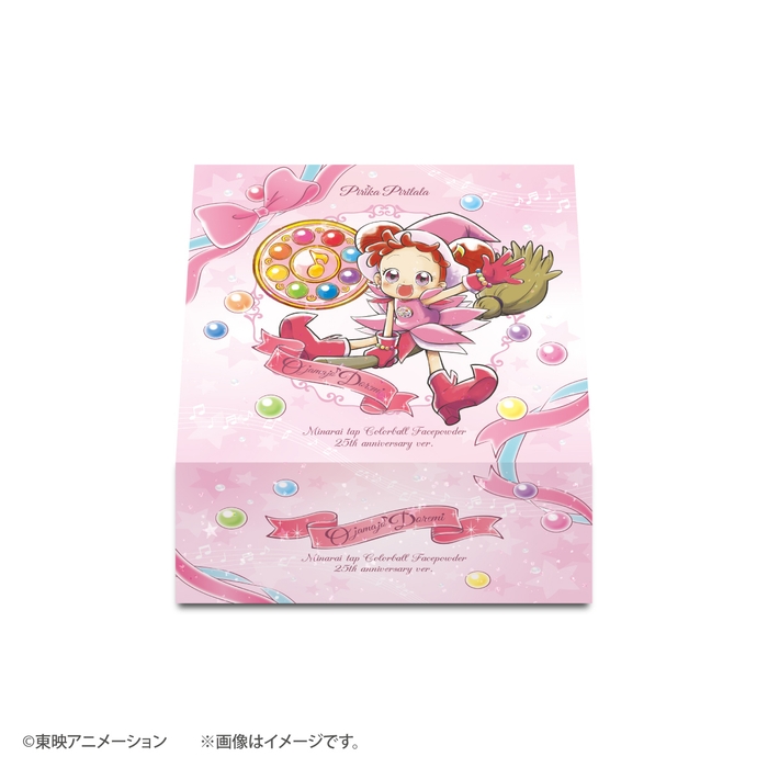 おジャ魔女どれみ Pirika Pirilala 見習いタップ カラーボールフェイスパウダー 25th anniversary ver.(パッケージ)