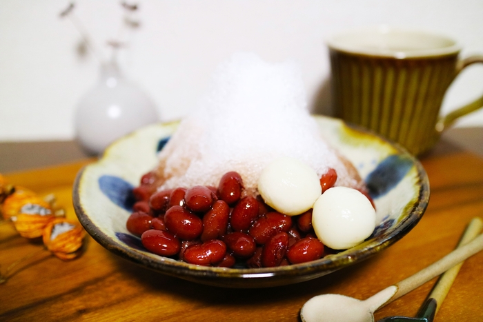 安里家オリジナル氷ぜんざい (¥500)