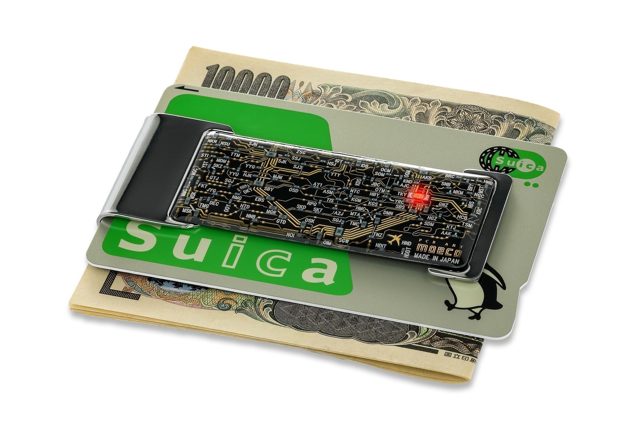 ICカードクリップ 東京回路線図 黒