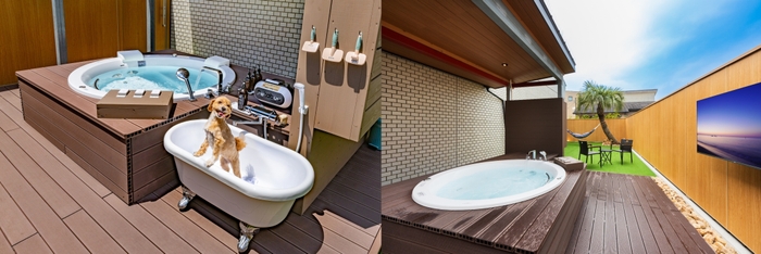 露天ジャグジーバス