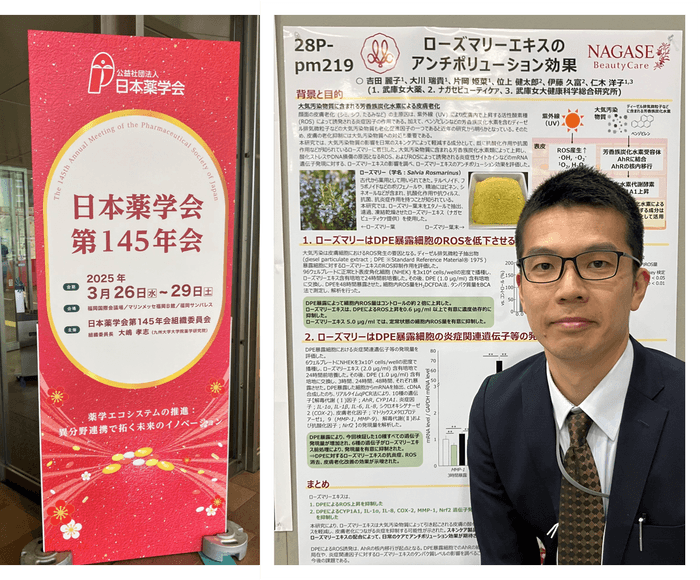 発表タイトル「ローズマリーエキスのアンチポリューション効果」