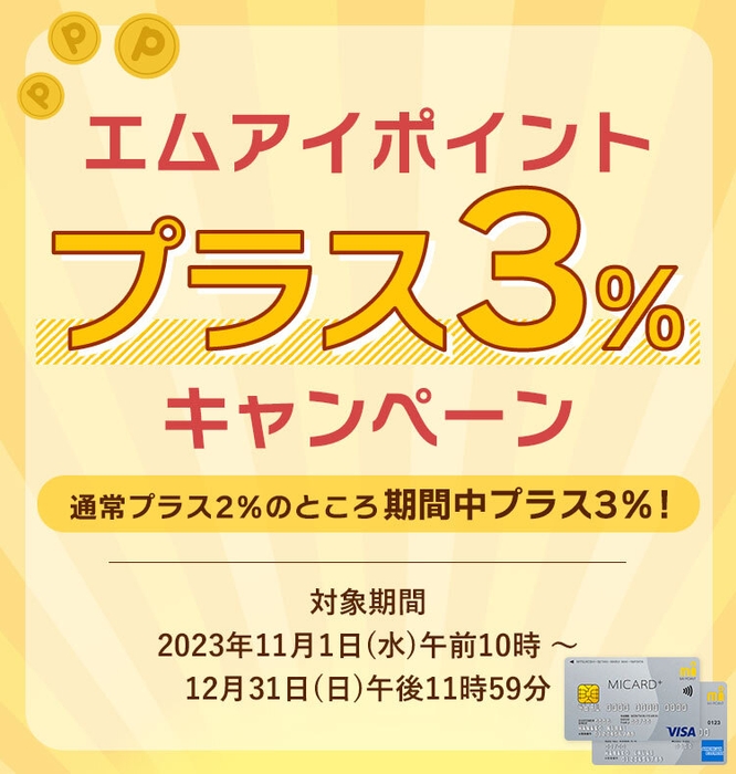 エムアイポイントプラス3%キャンペーン2