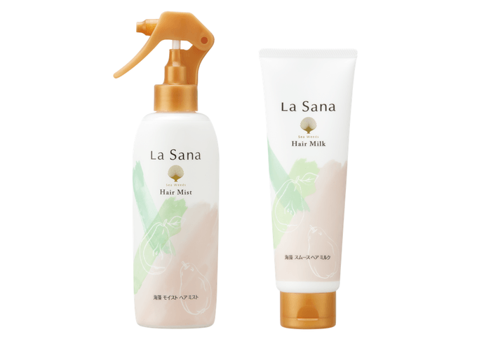 ラサーナ 海藻 モイスト ヘア ミスト & 海藻 スムース ヘア ミルク ラ・フランスの香り