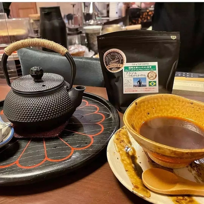 南部鉄器で珈琲を