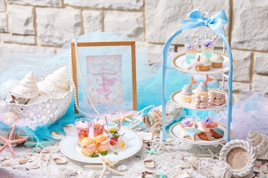 真珠貝のトゥンカロンや人魚姫のカップケーキなど“ゆめかわスイーツ”を都会のオアシスでご堪能！「マーメイド アフタヌーンティー」販売