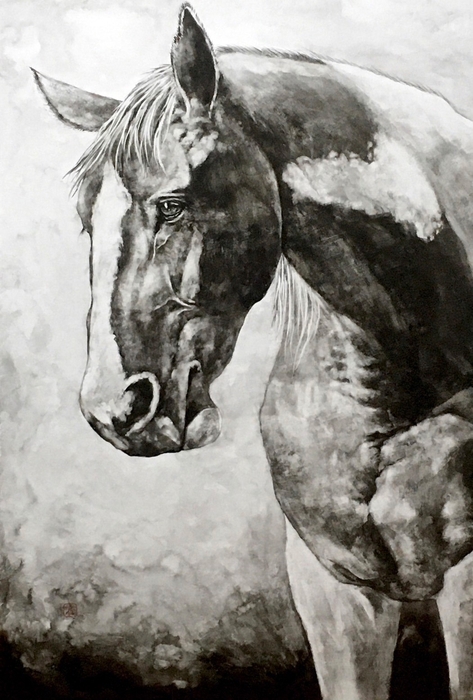 佐藤周作氏 墨絵作品