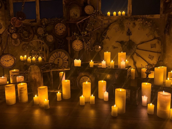 LEDフレームレスキャンドル レンガ