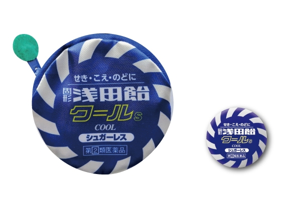 浅田飴オリジナルポーチ&缶バッヂ