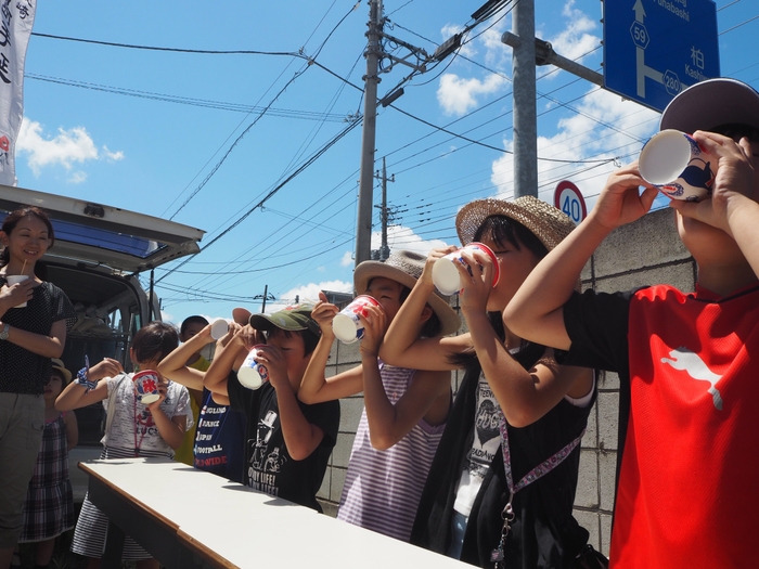 かき氷早食い対決!