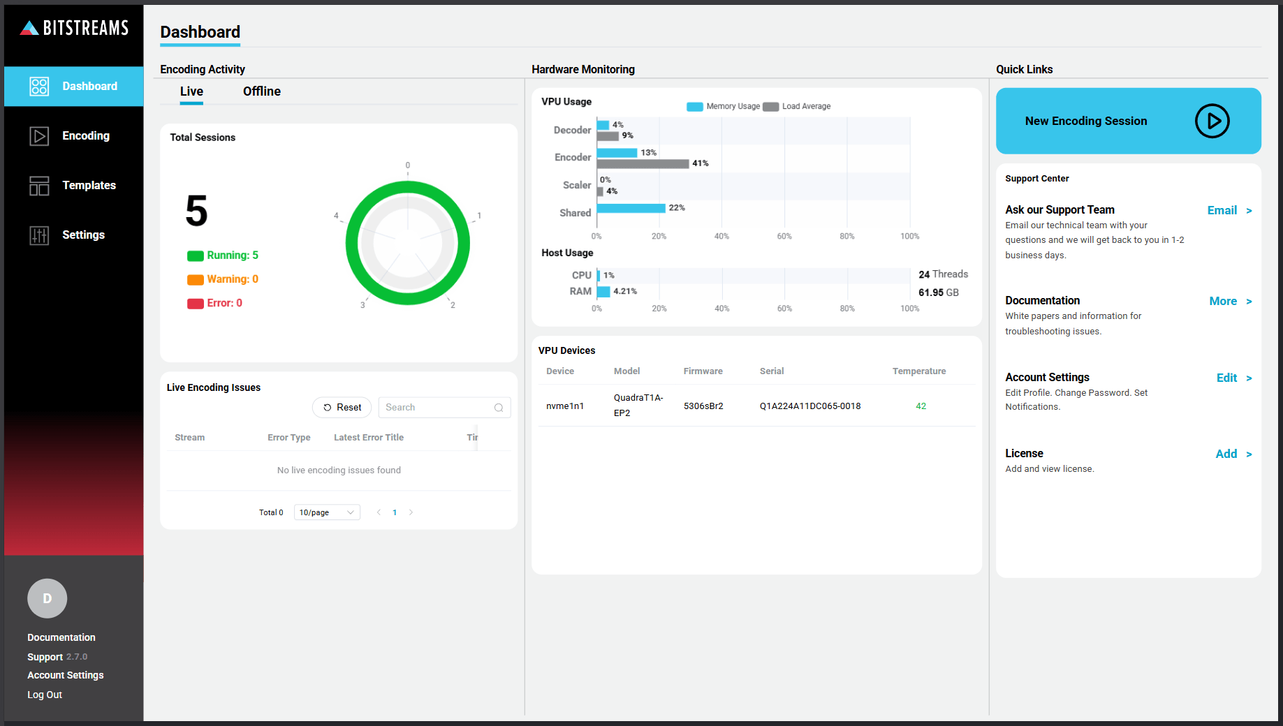 Bitstreams - 画面例1