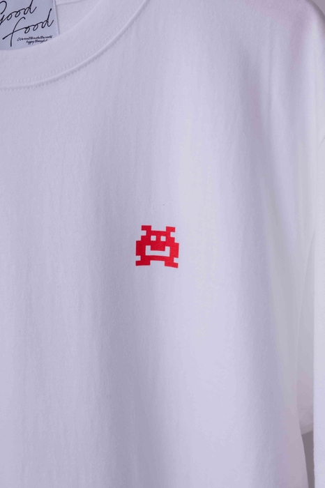 burger T-shirt　ホワイト　表デザイン