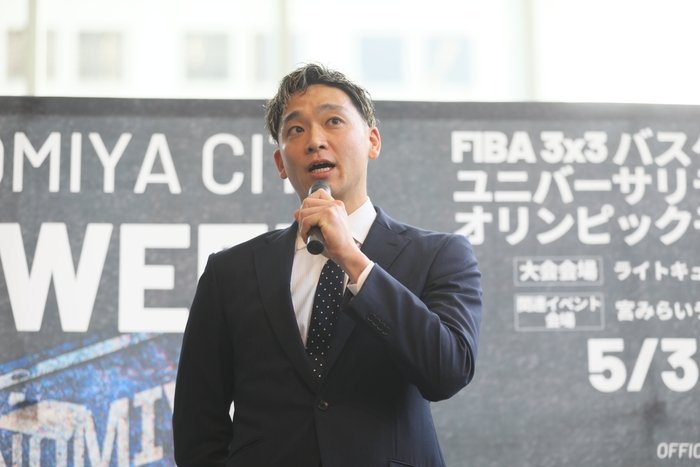 落合知也選手      ©3x3のまち宇都宮推進委員会